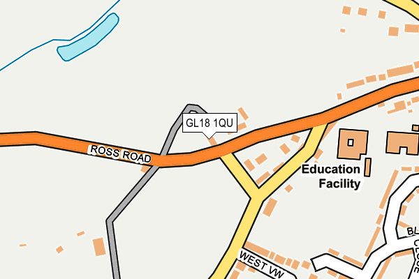 GL18 1QU map - OS OpenMap – Local (Ordnance Survey)