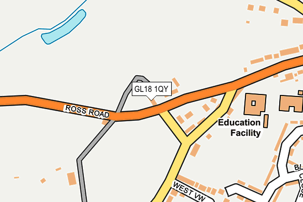 GL18 1QY map - OS OpenMap – Local (Ordnance Survey)