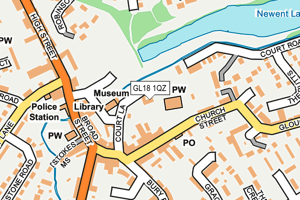 GL18 1QZ map - OS OpenMap – Local (Ordnance Survey)