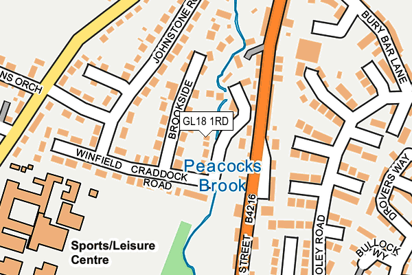 GL18 1RD map - OS OpenMap – Local (Ordnance Survey)