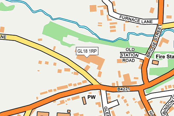GL18 1RP map - OS OpenMap – Local (Ordnance Survey)