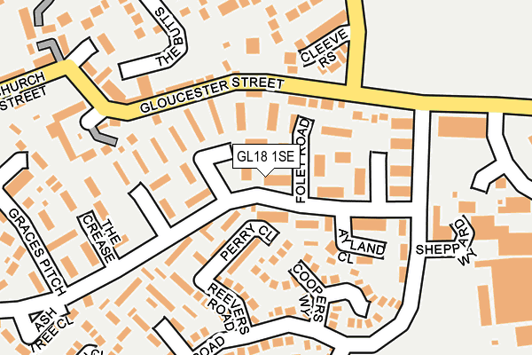 GL18 1SE map - OS OpenMap – Local (Ordnance Survey)