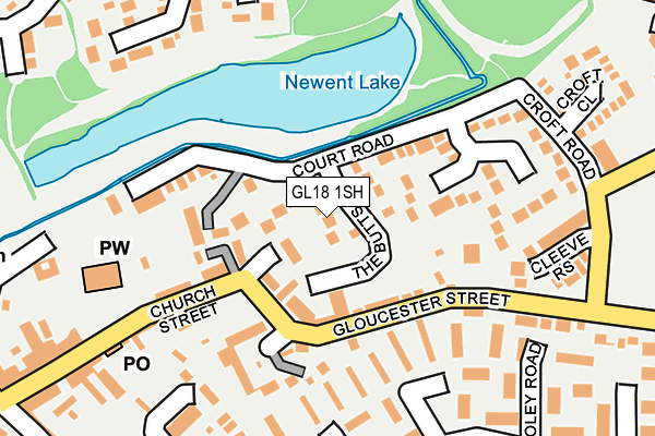 GL18 1SH map - OS OpenMap – Local (Ordnance Survey)