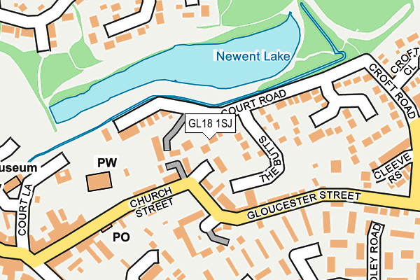 GL18 1SJ map - OS OpenMap – Local (Ordnance Survey)