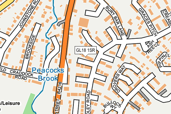 GL18 1SR map - OS OpenMap – Local (Ordnance Survey)