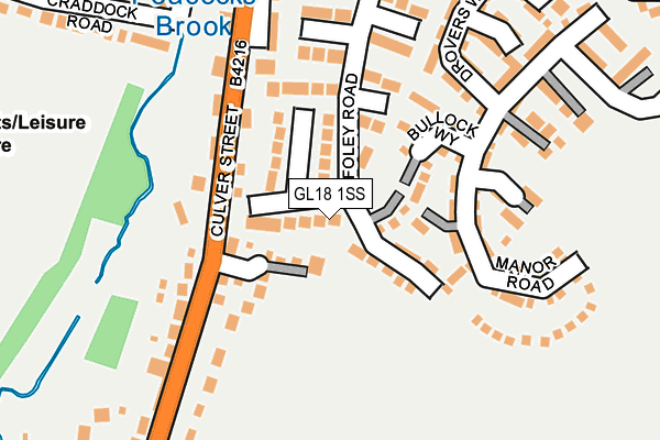 GL18 1SS map - OS OpenMap – Local (Ordnance Survey)