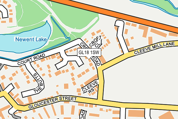 GL18 1SW map - OS OpenMap – Local (Ordnance Survey)