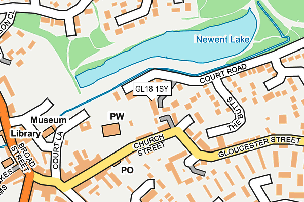 GL18 1SY map - OS OpenMap – Local (Ordnance Survey)