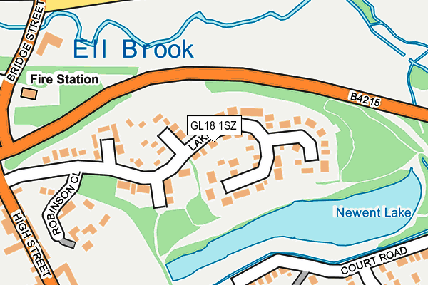 GL18 1SZ map - OS OpenMap – Local (Ordnance Survey)