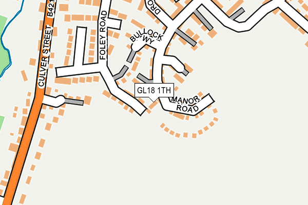 GL18 1TH map - OS OpenMap – Local (Ordnance Survey)