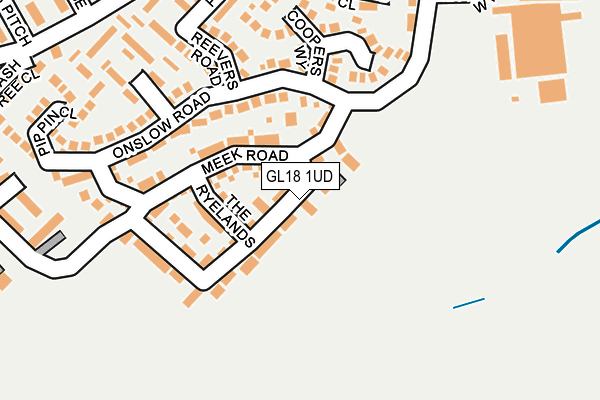 GL18 1UD map - OS OpenMap – Local (Ordnance Survey)