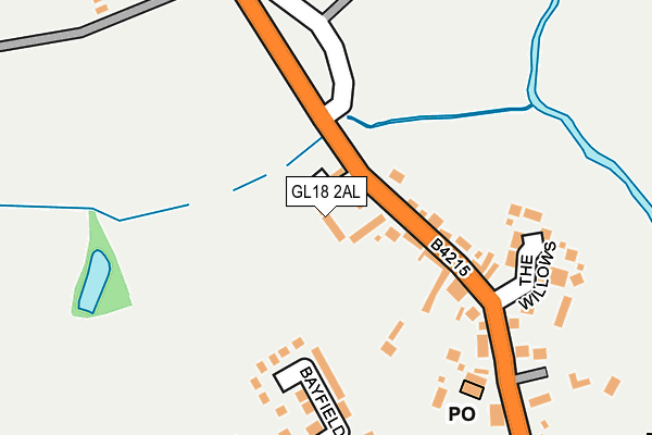 GL18 2AL map - OS OpenMap – Local (Ordnance Survey)