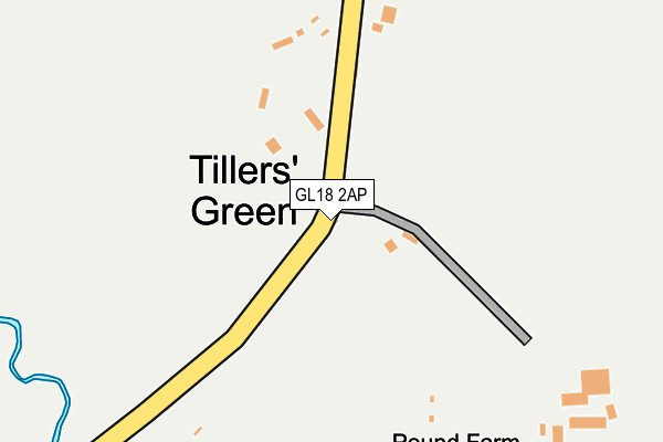 GL18 2AP map - OS OpenMap – Local (Ordnance Survey)