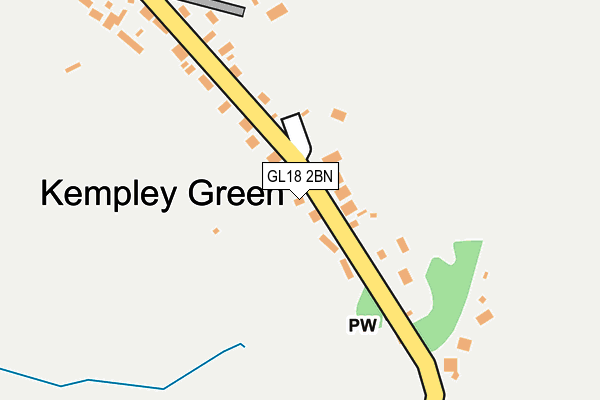 GL18 2BN map - OS OpenMap – Local (Ordnance Survey)