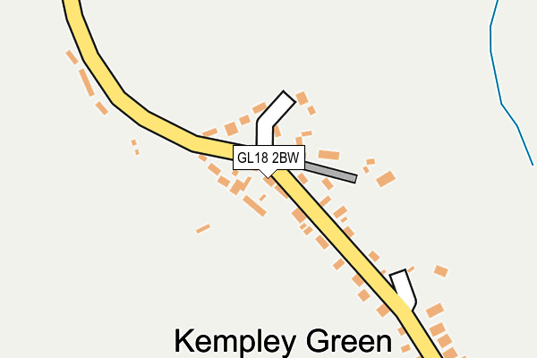 GL18 2BW map - OS OpenMap – Local (Ordnance Survey)