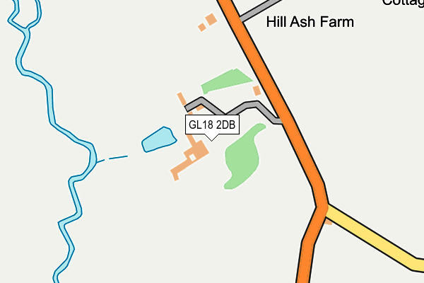 GL18 2DB map - OS OpenMap – Local (Ordnance Survey)
