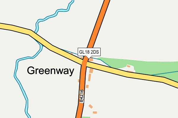 GL18 2DS map - OS OpenMap – Local (Ordnance Survey)