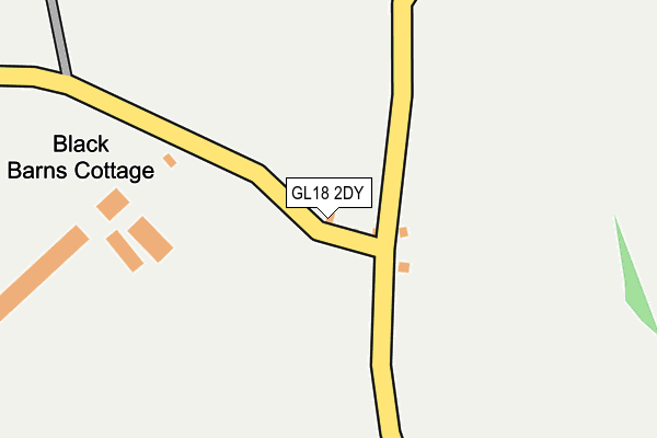 GL18 2DY map - OS OpenMap – Local (Ordnance Survey)