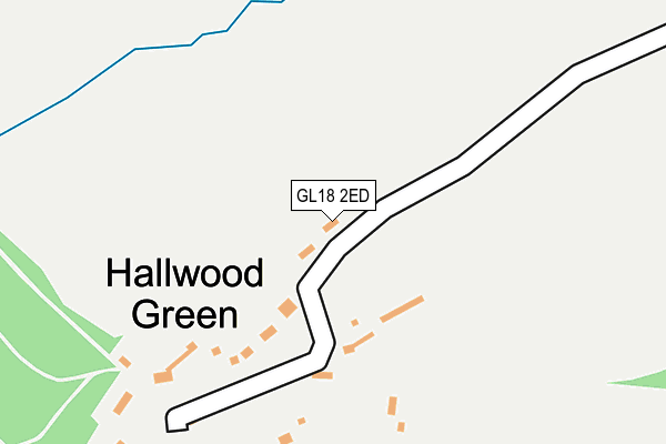 GL18 2ED map - OS OpenMap – Local (Ordnance Survey)