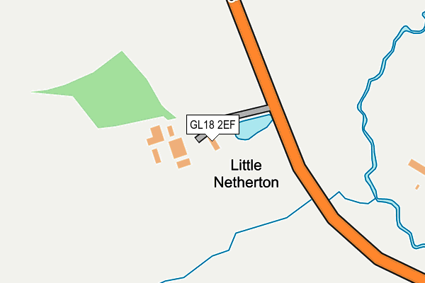 GL18 2EF map - OS OpenMap – Local (Ordnance Survey)