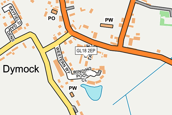 GL18 2EP map - OS OpenMap – Local (Ordnance Survey)