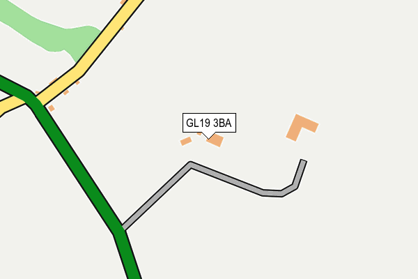GL19 3BA map - OS OpenMap – Local (Ordnance Survey)