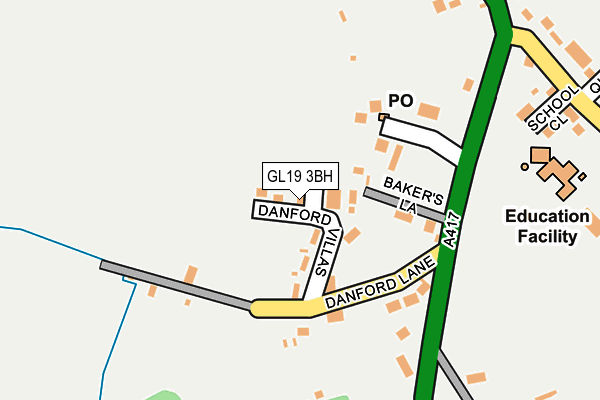 GL19 3BH map - OS OpenMap – Local (Ordnance Survey)