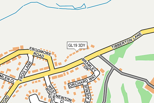 GL19 3DY map - OS OpenMap – Local (Ordnance Survey)