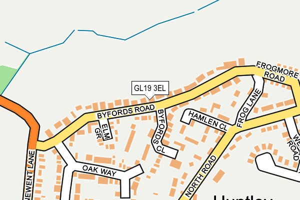 GL19 3EL map - OS OpenMap – Local (Ordnance Survey)