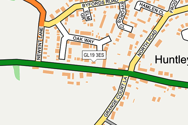 GL19 3ES map - OS OpenMap – Local (Ordnance Survey)