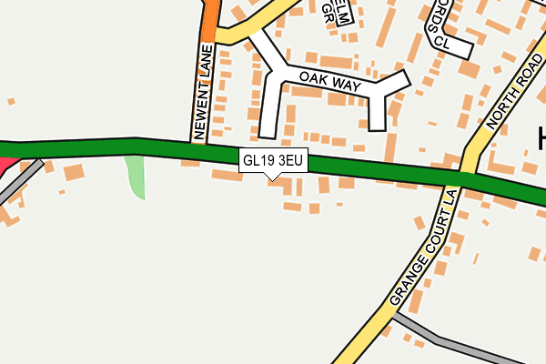 GL19 3EU map - OS OpenMap – Local (Ordnance Survey)