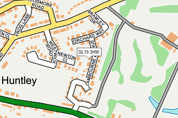 GL19 3HW map - OS OpenMap – Local (Ordnance Survey)