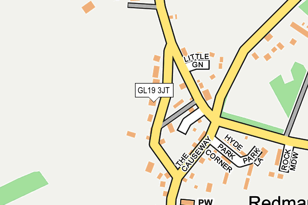 GL19 3JT map - OS OpenMap – Local (Ordnance Survey)