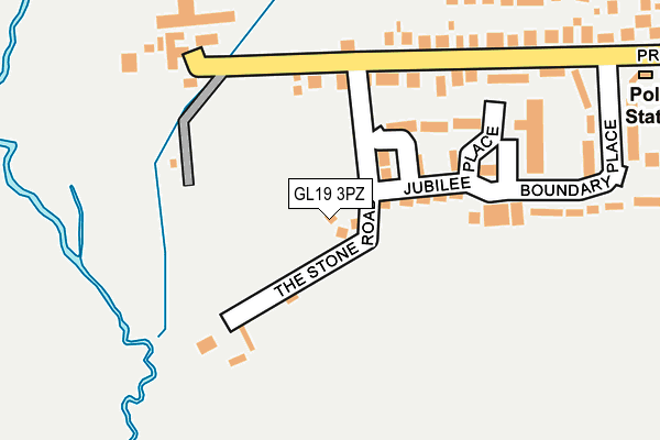 GL19 3PZ map - OS OpenMap – Local (Ordnance Survey)