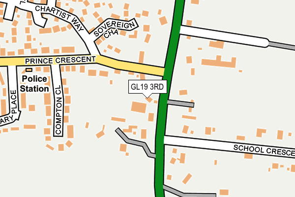 GL19 3RD map - OS OpenMap – Local (Ordnance Survey)