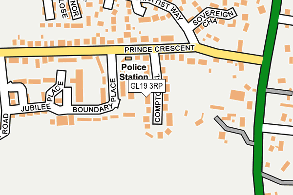 GL19 3RP map - OS OpenMap – Local (Ordnance Survey)