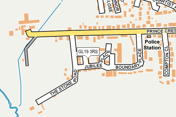 GL19 3RS map - OS OpenMap – Local (Ordnance Survey)