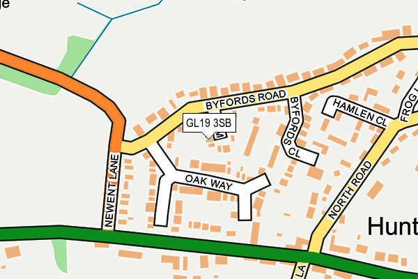 GL19 3SB map - OS OpenMap – Local (Ordnance Survey)