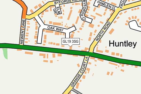 GL19 3SG map - OS OpenMap – Local (Ordnance Survey)