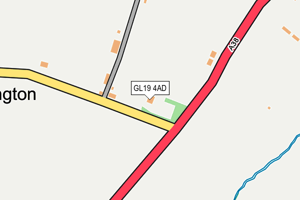 GL19 4AD map - OS OpenMap – Local (Ordnance Survey)