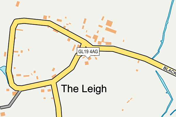 GL19 4AG map - OS OpenMap – Local (Ordnance Survey)