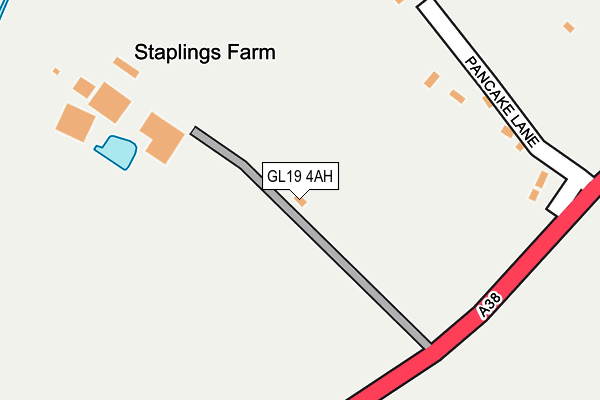 GL19 4AH map - OS OpenMap – Local (Ordnance Survey)