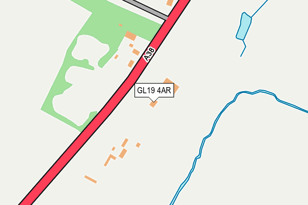 GL19 4AR map - OS OpenMap – Local (Ordnance Survey)