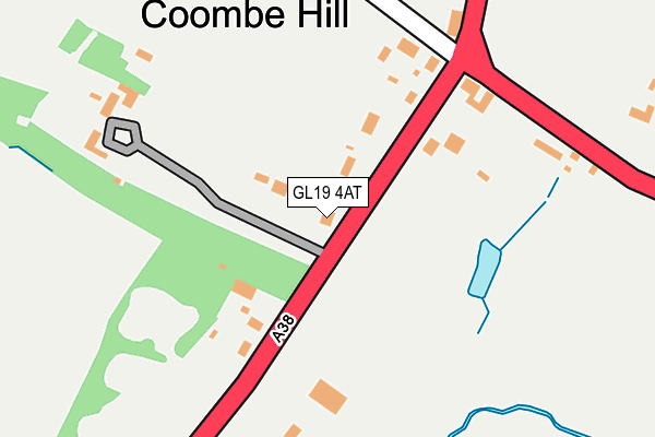 GL19 4AT map - OS OpenMap – Local (Ordnance Survey)