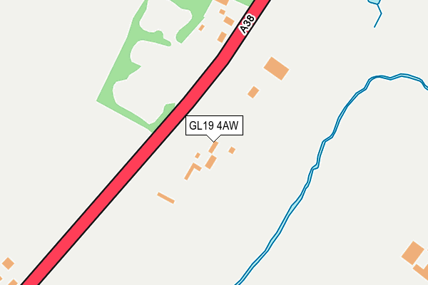 GL19 4AW map - OS OpenMap – Local (Ordnance Survey)