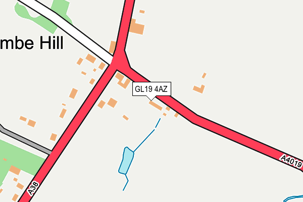 GL19 4AZ map - OS OpenMap – Local (Ordnance Survey)