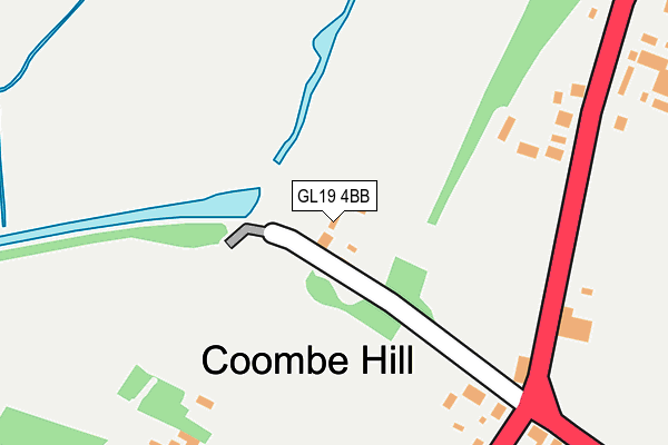 GL19 4BB map - OS OpenMap – Local (Ordnance Survey)