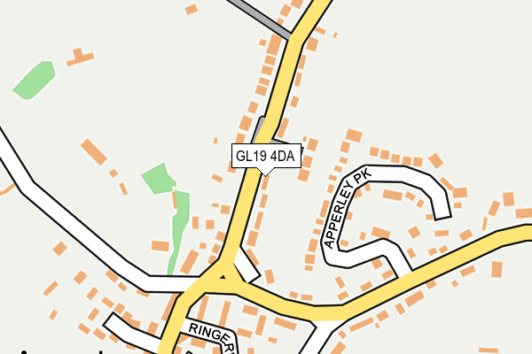 GL19 4DA map - OS OpenMap – Local (Ordnance Survey)