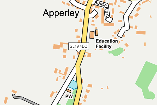 GL19 4DQ map - OS OpenMap – Local (Ordnance Survey)