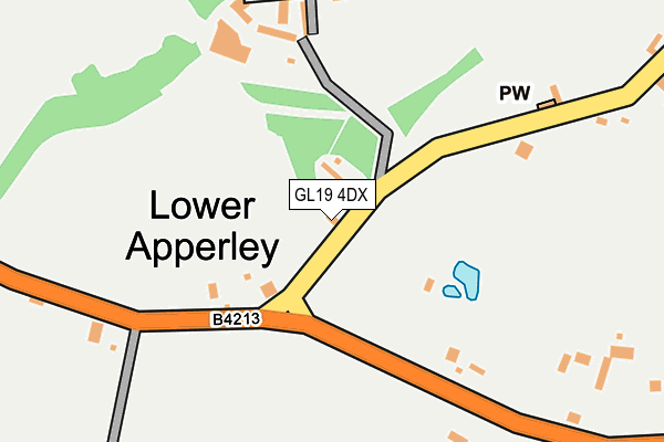 GL19 4DX map - OS OpenMap – Local (Ordnance Survey)